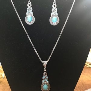 Turquoise jewelry set